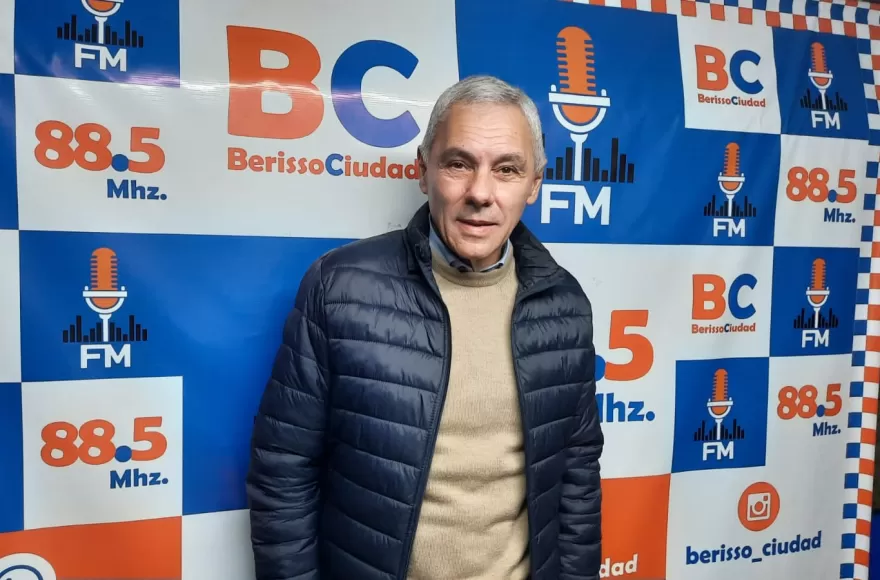 Fabián Cagliardi, intendente de Berisso y primer candidato a concejal por Fuerza Patria.