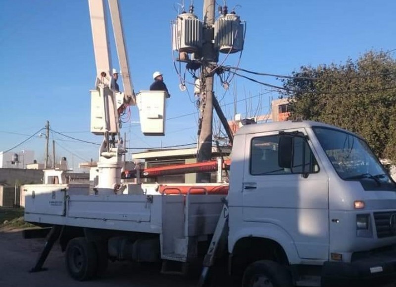 Cuadrilla en plena tarea.