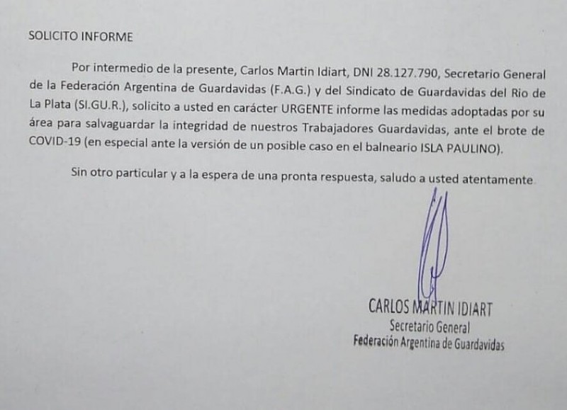 Postura ante posible caso de coronavirus en la Isla Paulino.