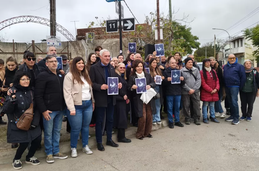 Familiares de Lucía, funcionarios y referntes de organizaciones de Derechos Humanos participaron del homenaje.