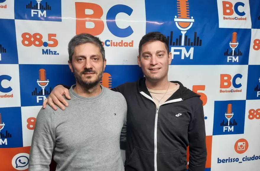 Walter Dipaolo e Ignacio Lemos González, candidatos a concejales de Berisso por Fuerza Patria. 