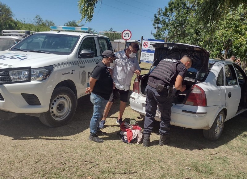 El momento de la aprehensión.