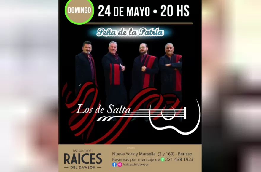 Raíces del Dawson prepara un fin de semana largo a pleno