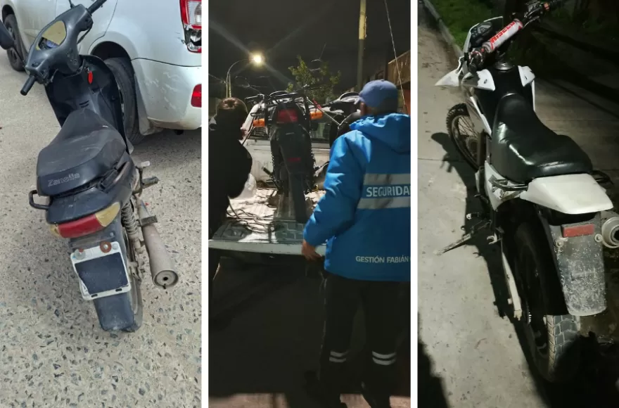 Los operativos dieron como resultado el secuestro de dos automóviles y 17 motocicletas.