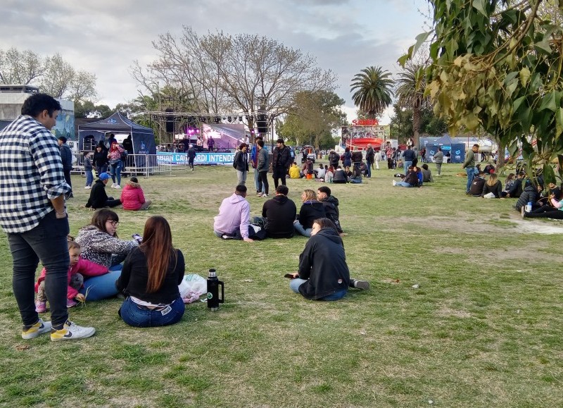 El clima no fue el óptimo, pero igual primó la idea del aire libre.