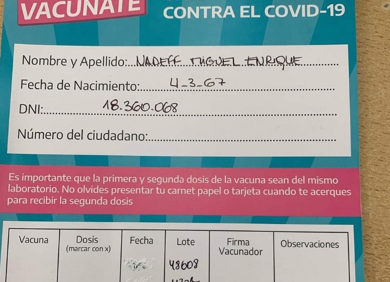 Trabajadores de la salud, primeros en la lista.