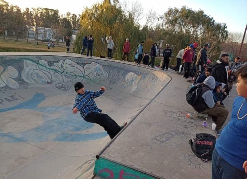 Actividad en la pista.