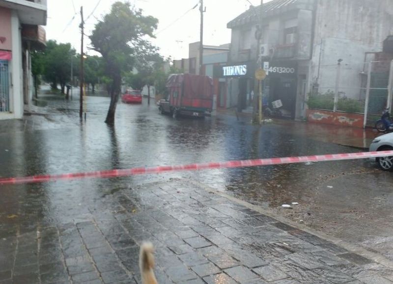 La Bajadita, otra vez inundada.