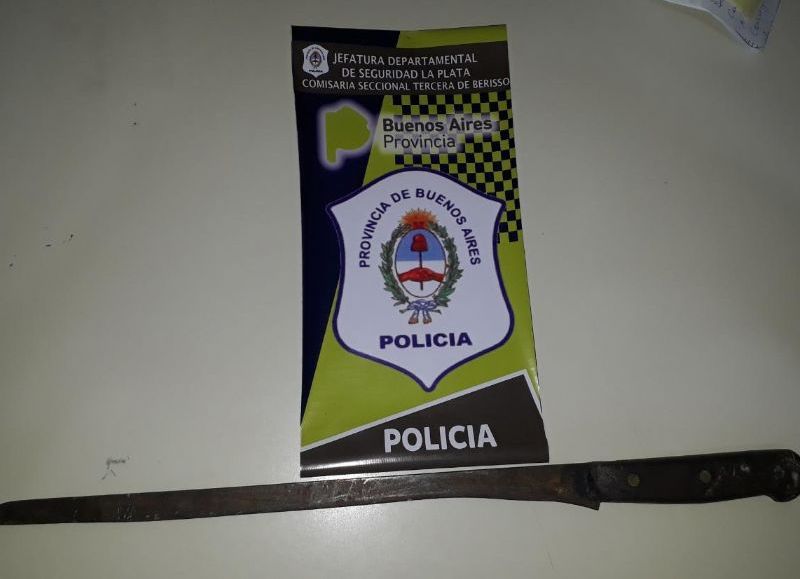 Arma tumbera secuestrada.