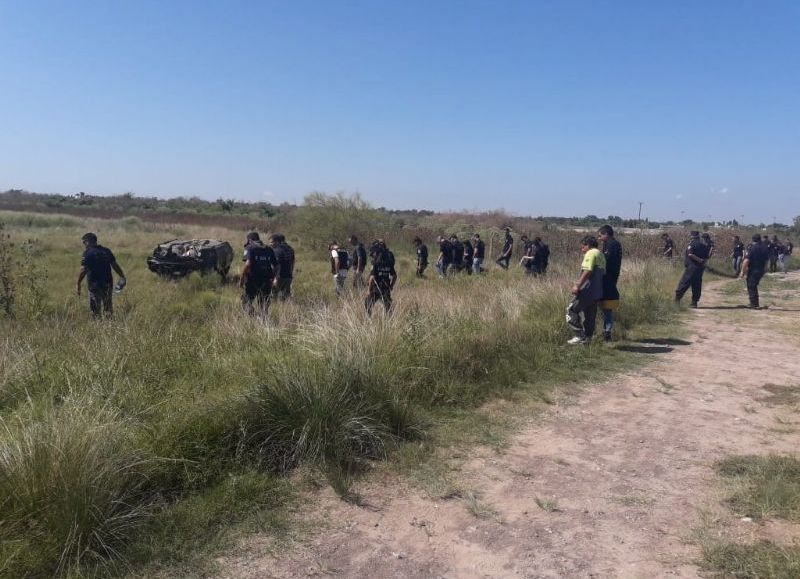 El rastrillaje fue ordenado tomando en cuenta el posible recorrido de la camioneta de Campos.