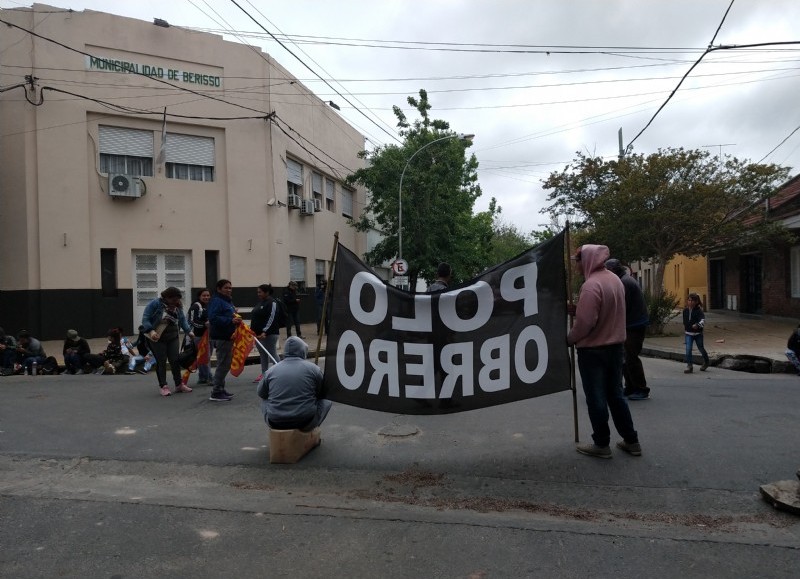 Manifestación en la jornada de este viernes.