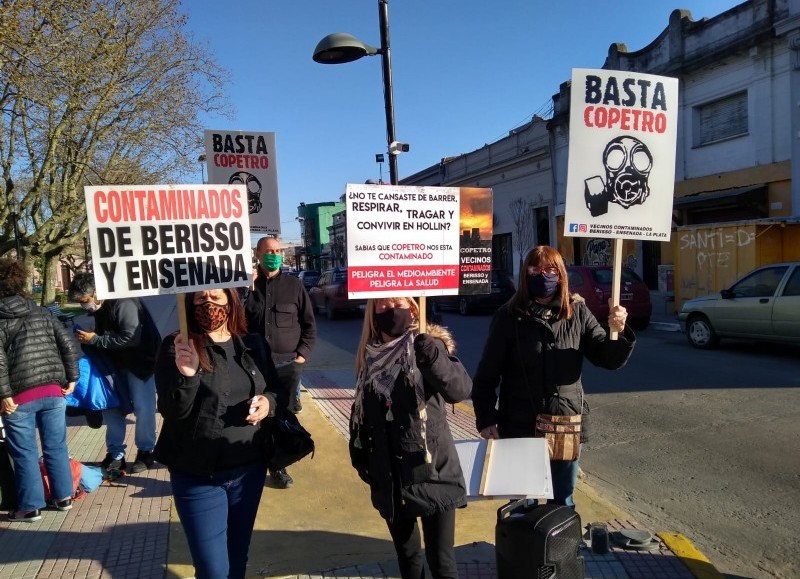 Un pasaje de la marcha de este miércoles.