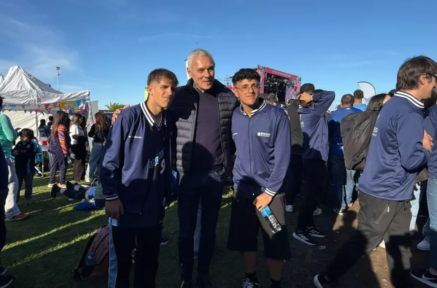Cagliardi acompañó a la delegación berissense en Mar del Plata.