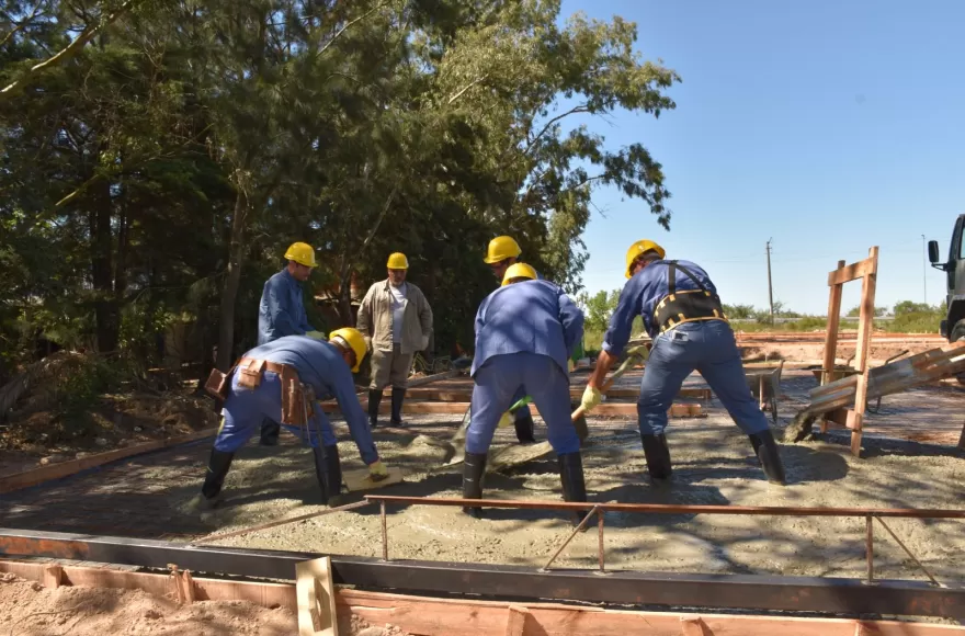 Sse avanza con el hormigonado de la platea de las primeras cinco unidades.