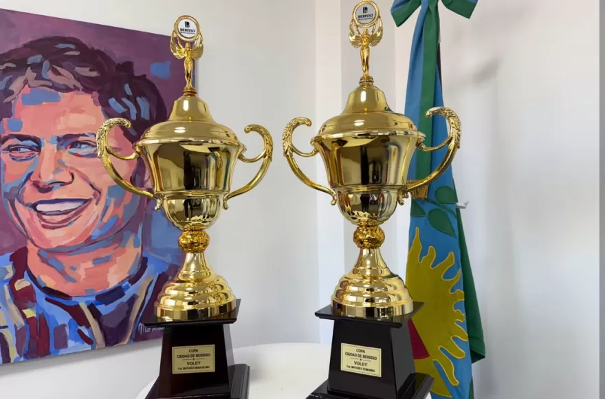 Los trofeos de la competencia.