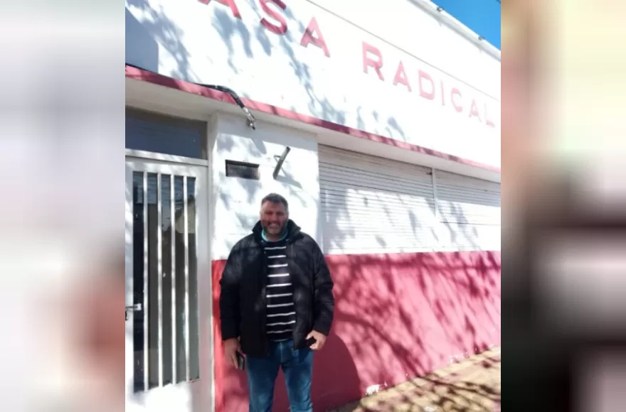 Gabriel Kondratzky, referente local de la línea Evolución dentro del radicalismo.