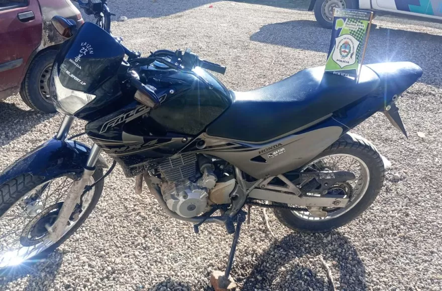 La moto fue robada este mes.