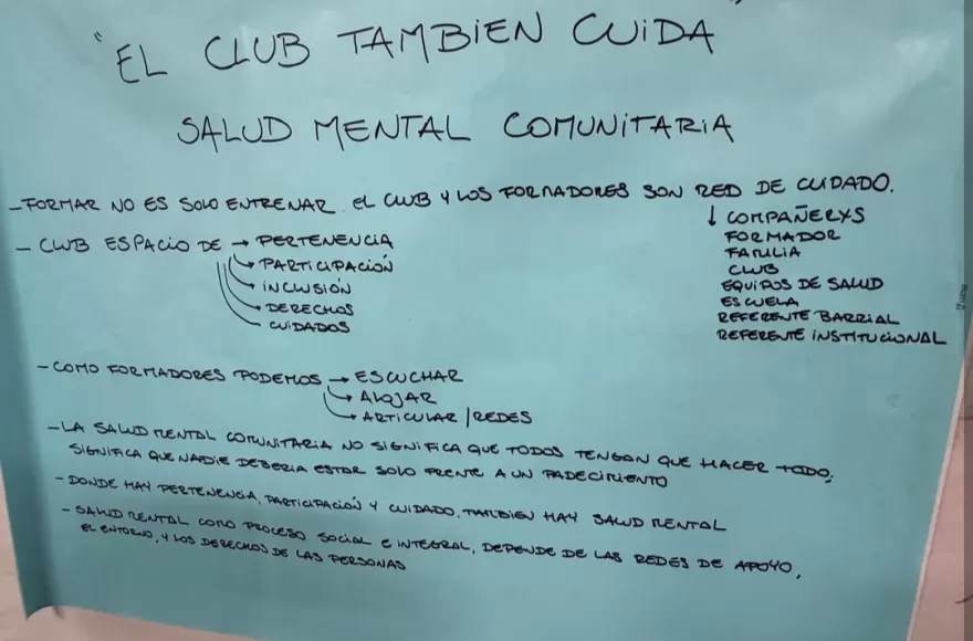 Durante el encuentro se abordó la importancia de que los formadores no se limiten sólo a la practica deportiva.