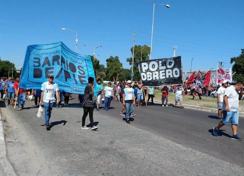 Un pasaje de la manifestación de este martes.