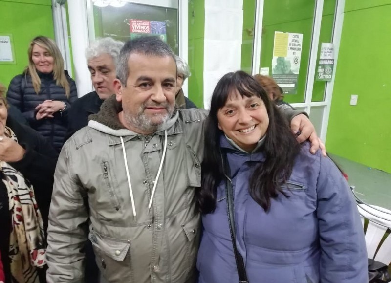 Juan Jorajuría y Lorena Tabernaberry, secretarios general adjunto y general, respectivamente.