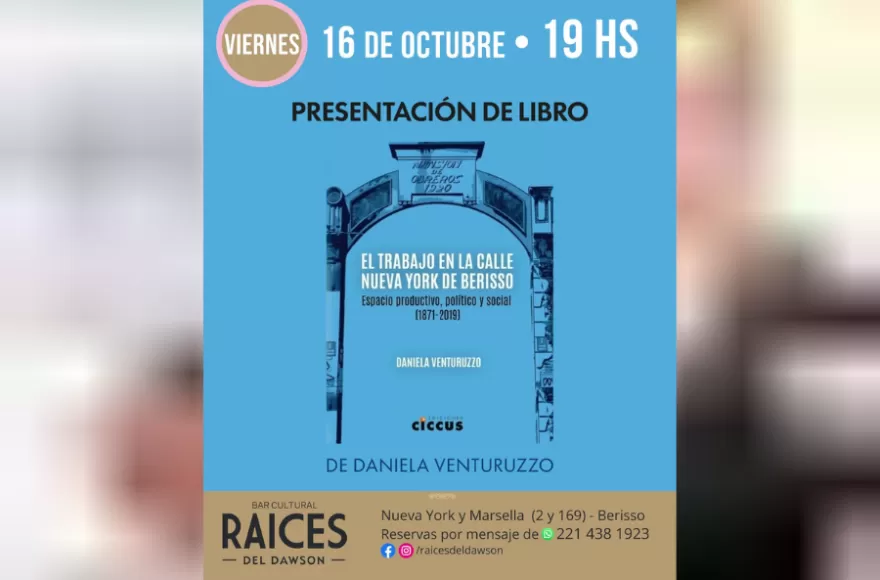 Daniela Venturuzzo presentará su libro.