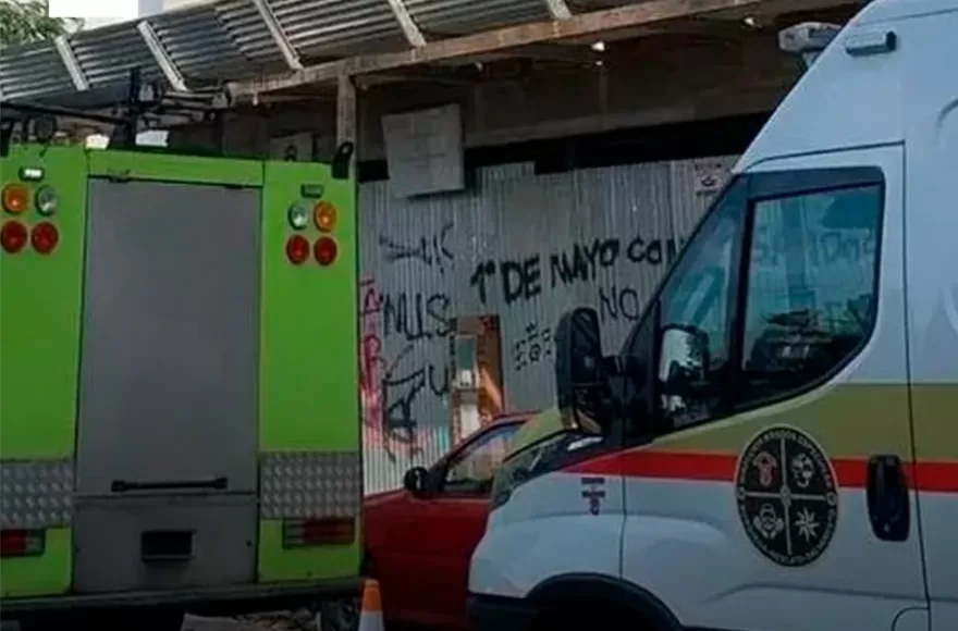 El accidente ocurrió en el macrocentro de la vecina ciudad.