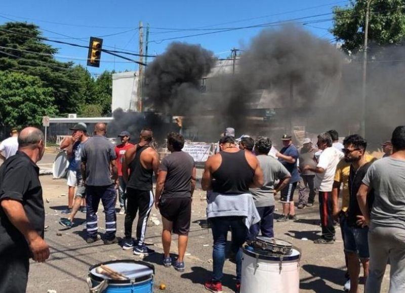 Protesta de los trabajadores.