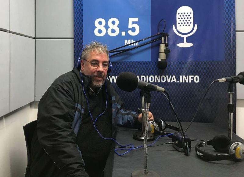 Gabriel Gómez, en el aire de BerissoCiudad en Radio.
