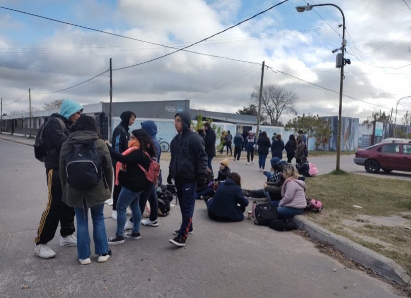 Un pasaje de la manifestación de este lunes.