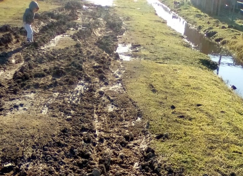 Calle intransitable.