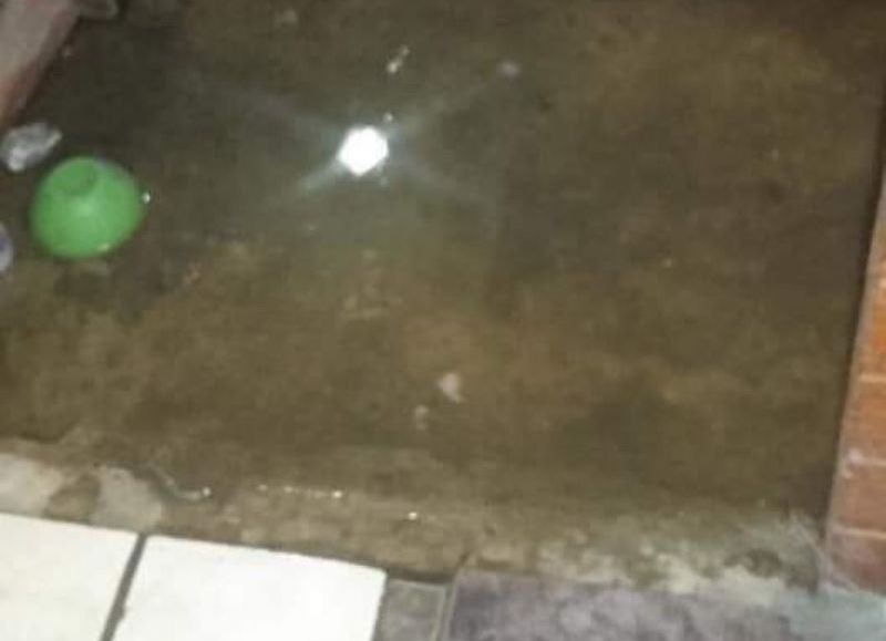 Agua ingresando en una vivienda de 11 y 149.