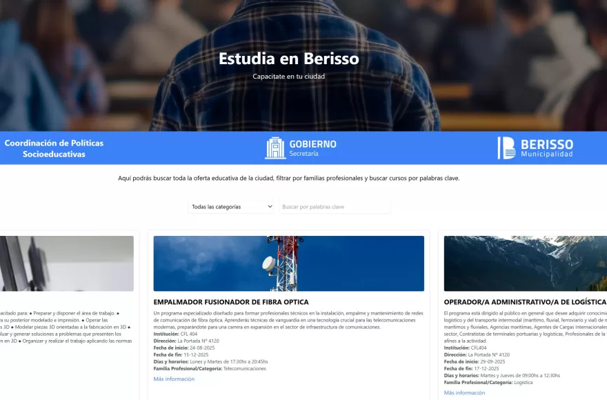 La web en cuestión.