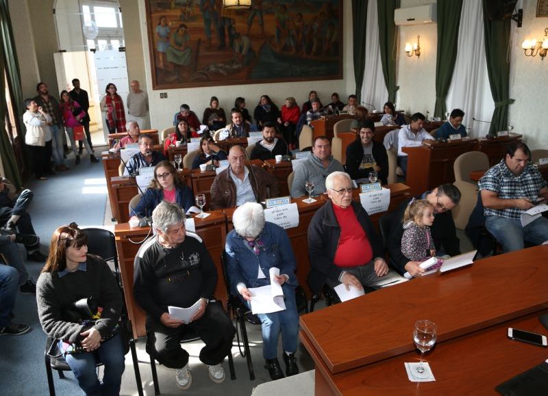 Sesión del Concejo Deliberante.