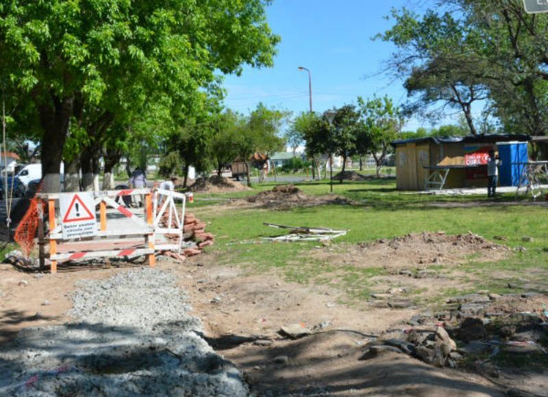 Imagen en obras, hoy abandonada