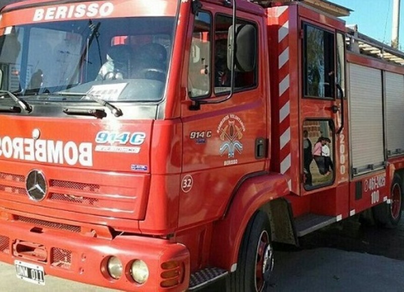 Intervención de bomberos.