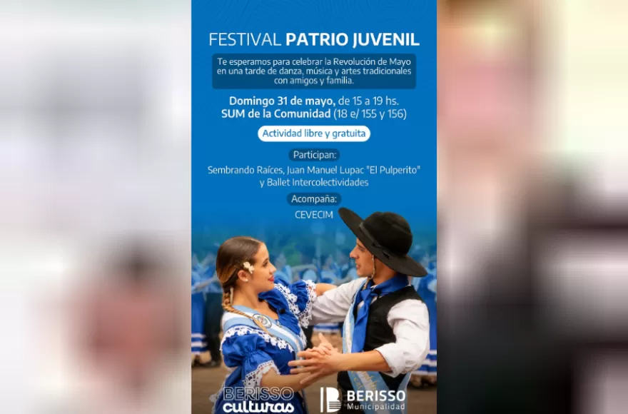 La propuesta surge para extender las conmemoraciones patrias y ofrecer una tarde pensada especialmente para las juventudes