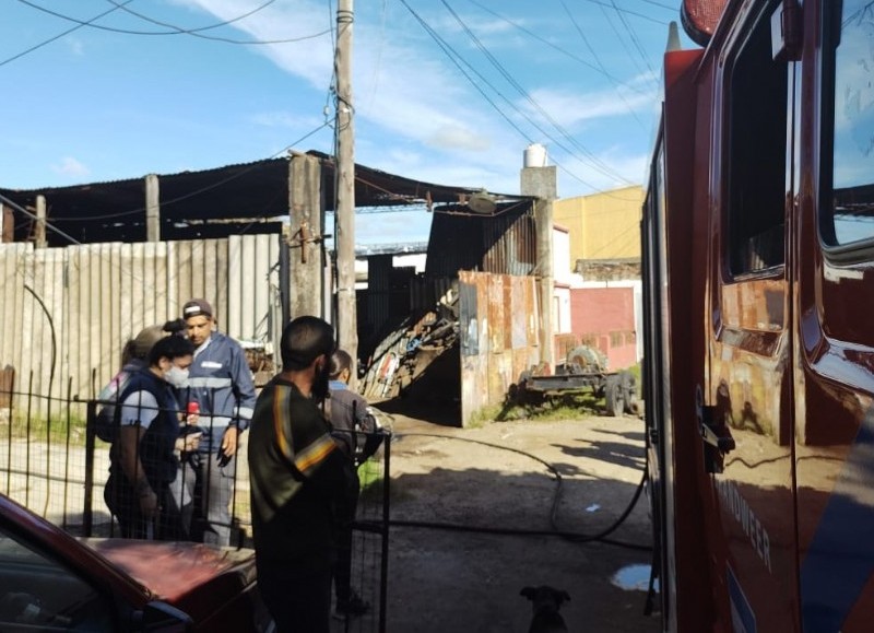 Rápida intervención de los bomberos.