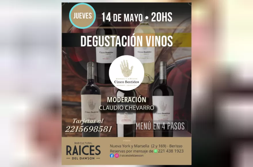 El finde de Raíces arranca con una degustación de vinos.