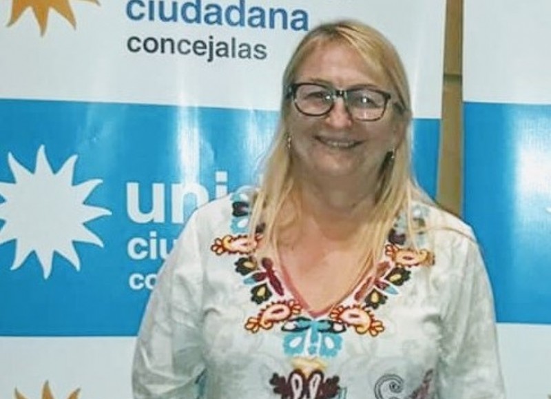 Nora Harmatiuk, titular del bloque del Frente de Todos en el Concejo Deliberante.