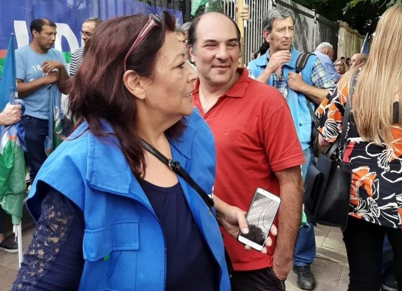 Gilda Silva, secretaria general de la UDocBA Berisso.