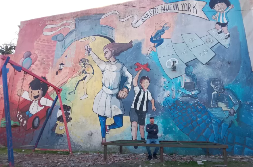 Uno de los murales de Milloc.