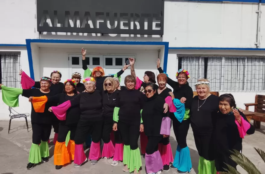 Festejo en el Club Almafuerte.