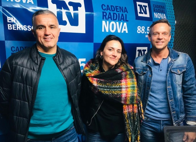 Gabriel Marotte, Martina Drkos y Gabriel Lommi.