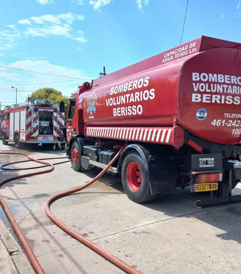 Expeditiva intervención de los bomberos.