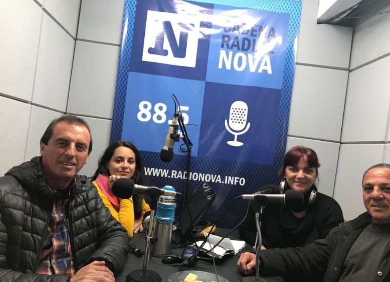 Claudio Hiser y José Haunau, en Cadena Radial NOVA.