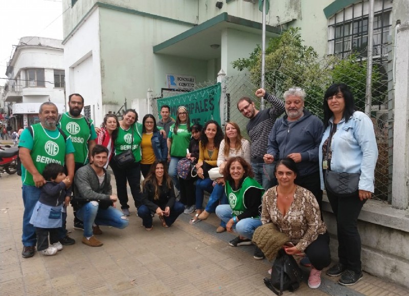 Manifestación en la Municipalidad.