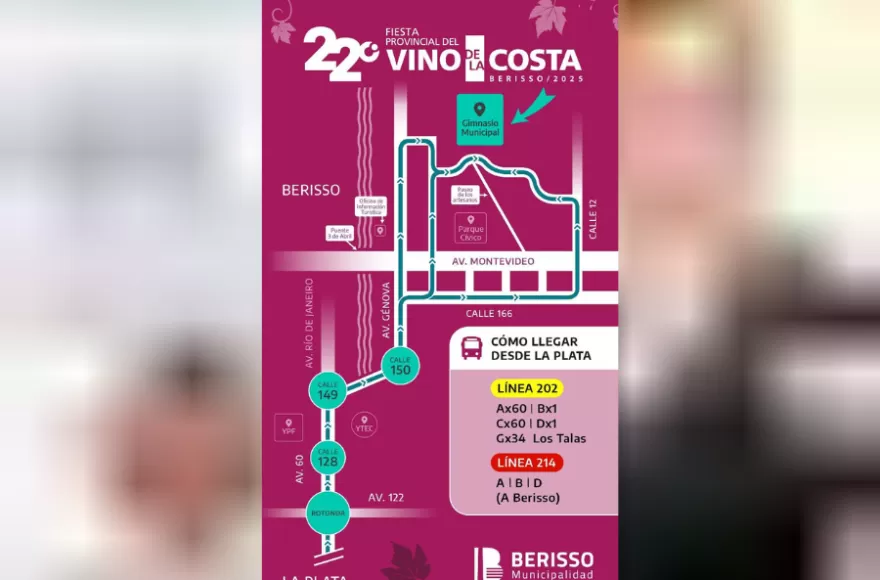 Indicaciones para llegar a la Fiesta.