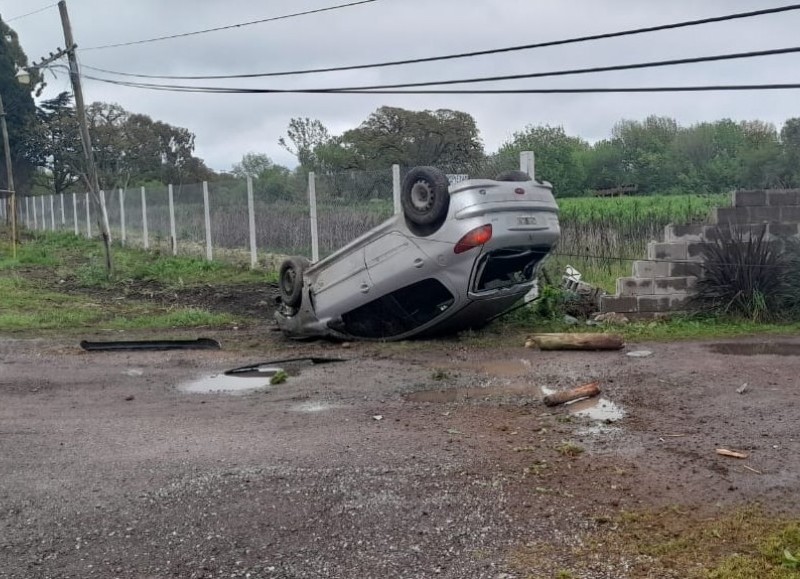 Así quedó el vehiculo.