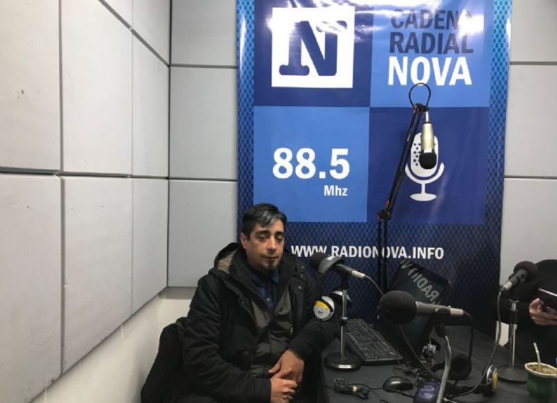 El concejal Paulenko en el aire de BerissoCiudad en Radio.