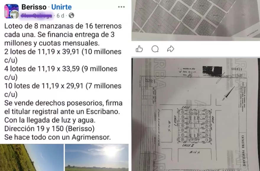 Las operaciones se promocionan a través de redes sociales y corredores inmobiliarios.